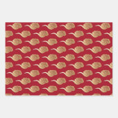 Golden Auspicious Clouds 2023 Chinees nieuwjaar Inpakpapier Vel (Voorkant 2)