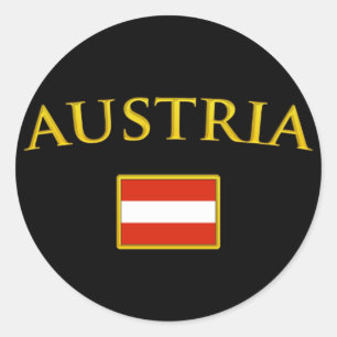 Golden Austria Ronde Sticker