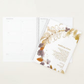 Golden Autumn Berries Wedding Plans ID655 Planner (Display)