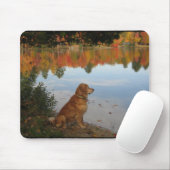 Golden Autumn bij het meer Muismat (Met muis)