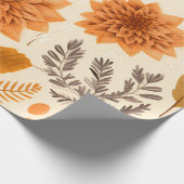 Golden Autumn Bloom Cadeaupapier (Hoek)