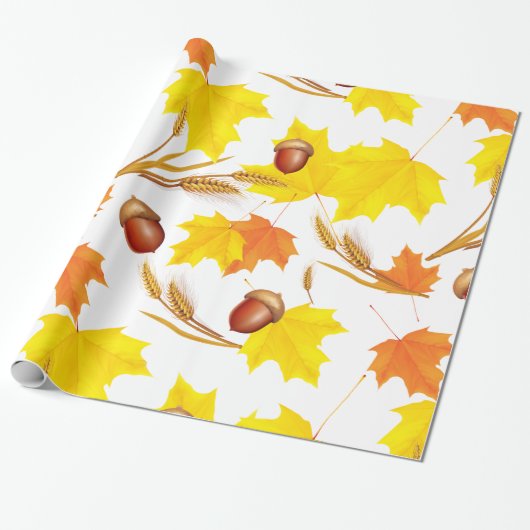 Golden Autumn Cadeaupapier (Uitgerold)