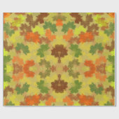 Golden Autumn Fall Leaves Cadeaupapier (Vlak)