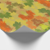 Golden Autumn Fall Leaves Cadeaupapier (Hoek)
