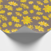 Golden Autumn Floral Pattern: Naadloze Herfst Cadeaupapier (Hoek)