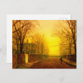 Golden Autumn John Atkinson Grimshaw Briefkaart (Voorkant / Achterkant)