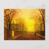 Golden Autumn John Atkinson Grimshaw Briefkaart (Voorkant)