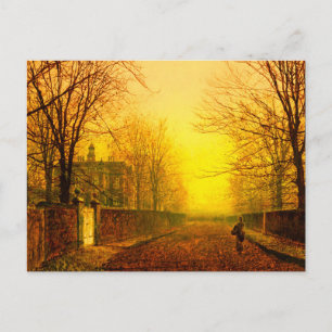 Golden Autumn John Atkinson Grimshaw Briefkaart