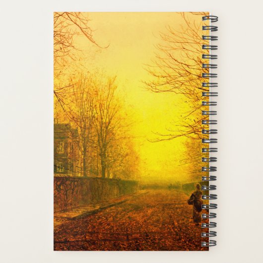Golden Autumn John Atkinson Grimshaw Planner (Achterkant)