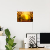 Golden Autumn John Atkinson Grimshaw Poster (Thuiskantoor)