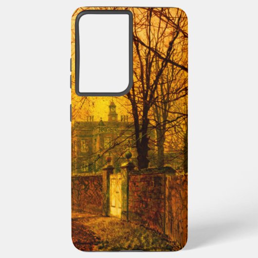 Golden Autumn John Atkinson Grimshaw Samsung Galaxy Hoesje (Achterkant)