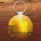 Golden Autumn John Atkinson Grimshaw Sleutelhanger (Voorkant)