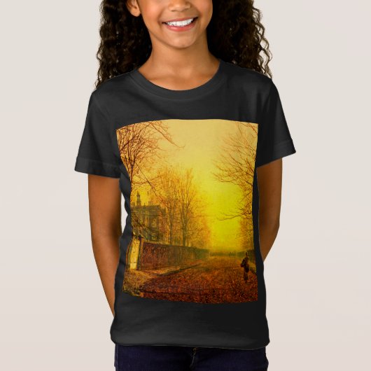 Golden Autumn John Atkinson Grimshaw T-shirt (Voorkant)