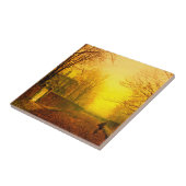 Golden Autumn John Atkinson Grimshaw Tegeltje (Zijkant)