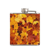 Golden Autumn Leaf Heupfles (Achterkant)