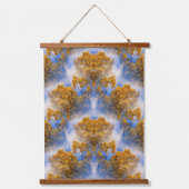Golden Autumn Leaves Blue Sky Abstract Hangend Wandkleed (Voorkant)