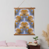 Golden Autumn Leaves Blue Sky Abstract Hangend Wandkleed (Slaapkamer)