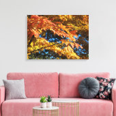 Golden Autumn Leaves Canvas Print (Insitu (Woonkamer))