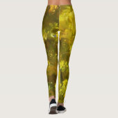 Golden Autumn Leaves Sketch in Pastels Leggings (Achterkant)