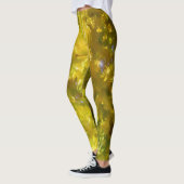 Golden Autumn Leaves Sketch in Pastels Leggings (Links)
