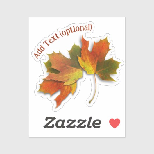 Golden Autumn Leaves Sticker (Vel)