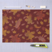 Golden Autumn lekt op aangepaste rode kleuren Tissuepapier (Craft)