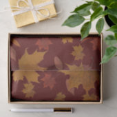 Golden Autumn lekt op aangepaste rode kleuren Tissuepapier (Geschenk)