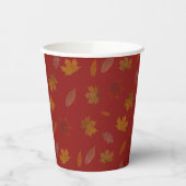 Golden Autumn lekt op de rode, aangepaste kleuterb Papieren Bekers (Links)