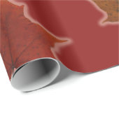 Golden Autumn lekt op rode aangepaste kleuren Cadeaupapier (Rol Hoek)