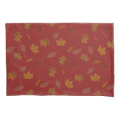 Golden Autumn lekt op rode aangepaste kleuren Kussensloop (Voorkant)