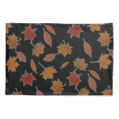 Golden Autumn lekt op zwarte aangepaste kleuren Kussensloop (Achterkant)