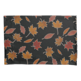 Golden Autumn lekt op zwarte aangepaste kleuren Kussensloop