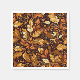 Golden Autumn Paper Servet
