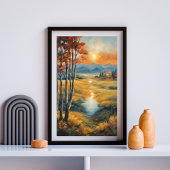 Golden Autumn Retreat Poster