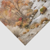 Golden Autumn River Decoupage Tissuepapier (Detail)