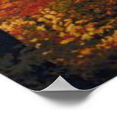 Golden Autumn Road Poster (Hoek)