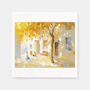 Golden Autumn Serenity Servet