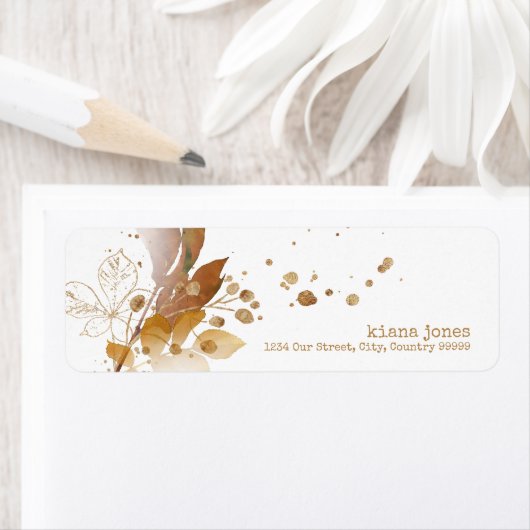 Golden Autumn Splash Wedding ID655 Etiket (Insitu)