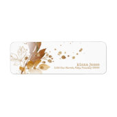 Golden Autumn Splash Wedding ID655 Etiket (Voorkant)