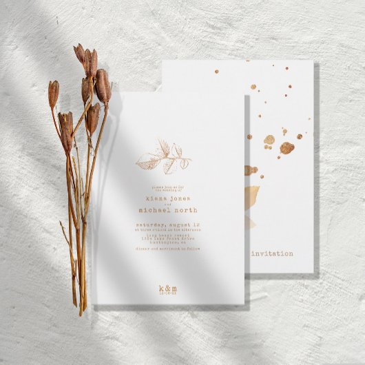 Golden Autumn Splash Wedding ID655 Kaart