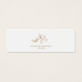 Golden Autumn Splash Wedding Website ID655 Mini Visitekaartjes (Voorkant)