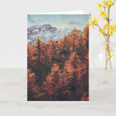 Golden Autumn Sunrise Kaart (Gele Bloem)