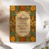 Golden Autumn Thanksgiving Celebration Kaart