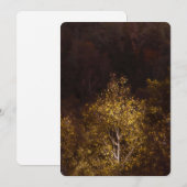 Golden autumn tree feestdagenkaart (Voorkant / Achterkant)