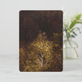 Golden autumn tree feestdagenkaart (Staand voorkant)