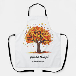 Golden Autumn Trees Happy Thanksgiving Greeting Schort