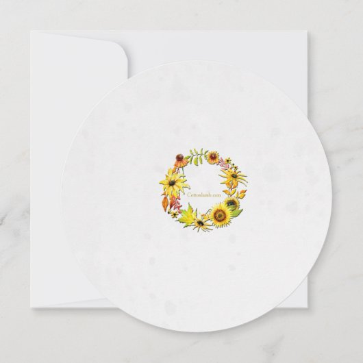 Golden Autumn Uitnodiging (Achterkant)