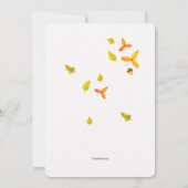 Golden Autumn Uitnodiging (Achterkant)