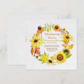 Golden Autumn Uitnodiging (Voorkant / Achterkant)