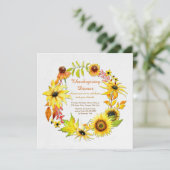 Golden Autumn Uitnodiging (Staand voorkant)